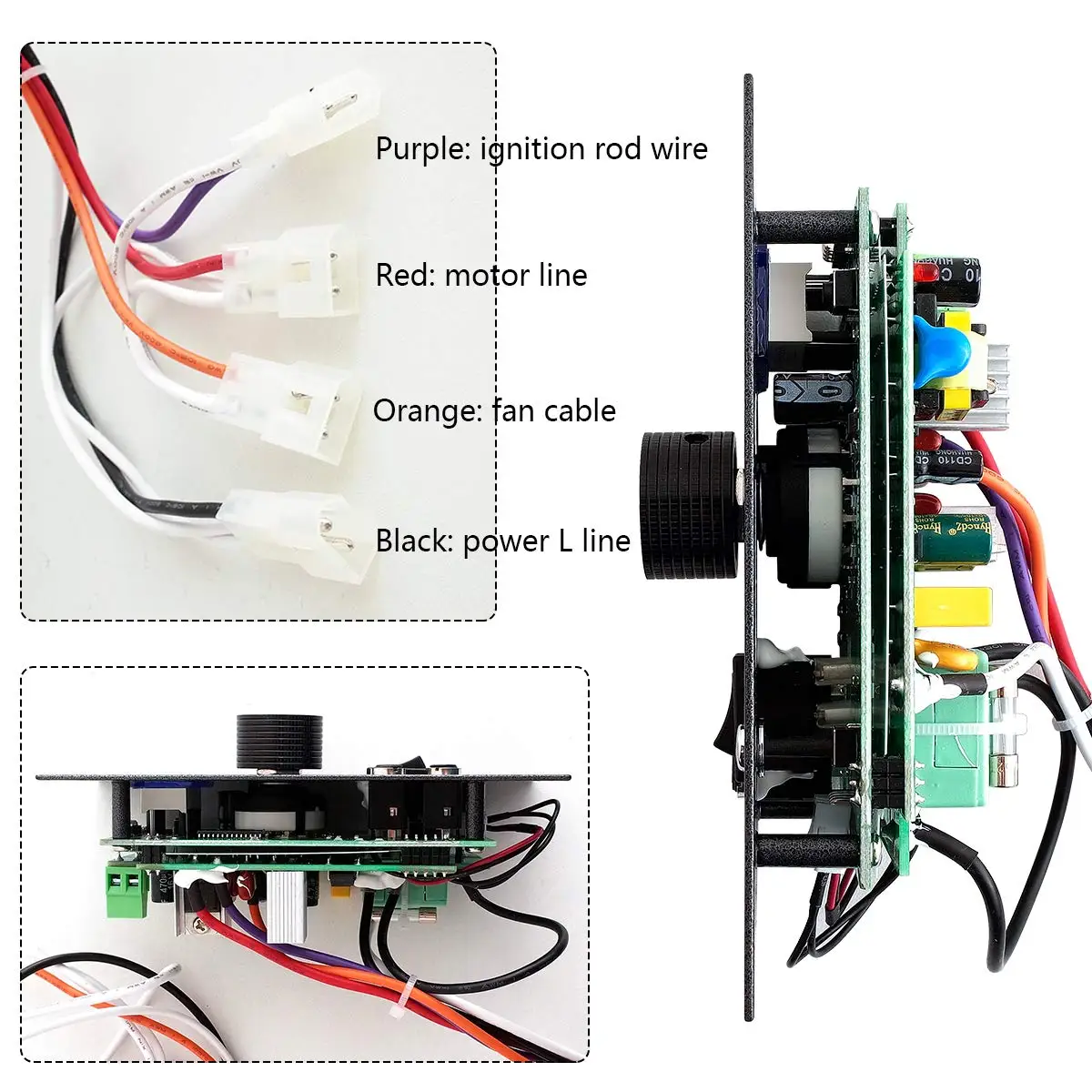 Universal Digital Grill Controller with Meat Probes and Thermostat Sensor for Easy Replacement