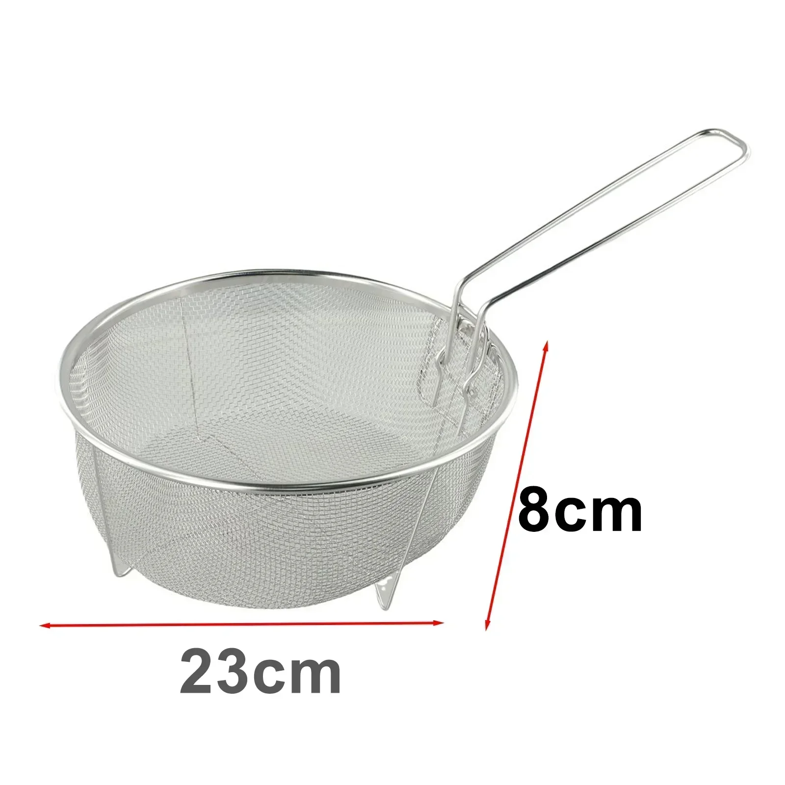 High Quality Fry Basket Kitchenware Stainless Steel 20*20cm/23*23cm Detachable Light For Fry Chicken/french Fries