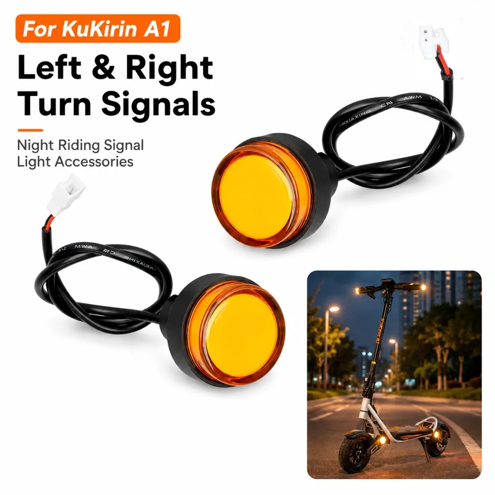 Image of Linke und Rechte Blinker für KuKirin A1 Elektroroller, Nachtfahrt-Signalleuchten, Blinker-Zubehör