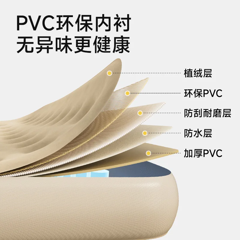 مرتبة هوائية سميكة للتخييم المنزلي، سرير قابل للنفخ، وسادة خيمة خارجية بحجم مزدوج