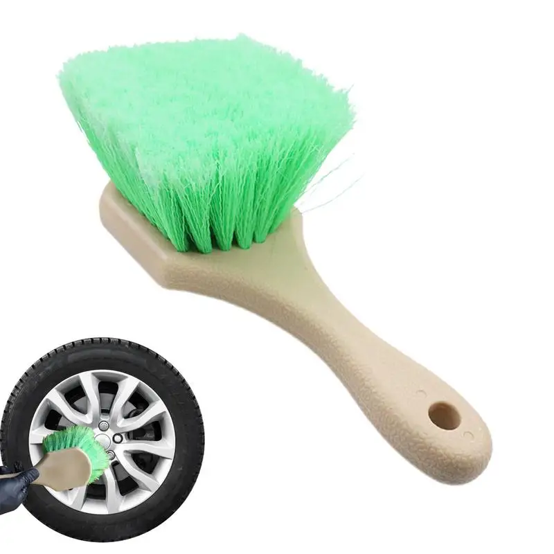 car Wheel Brush Rim Wheel Brush Car Wash Utility Brush Soft Bristle Wheel Rim Brush Soft Bristle Car Wash Tire Scrubber