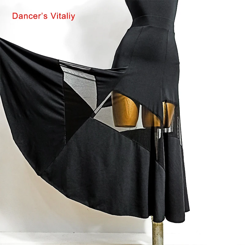 Modern Dance Female Adult New Elegant Skirt National Standard Dancewear Sexy Woman Big Swing Skirt Performance Clothing