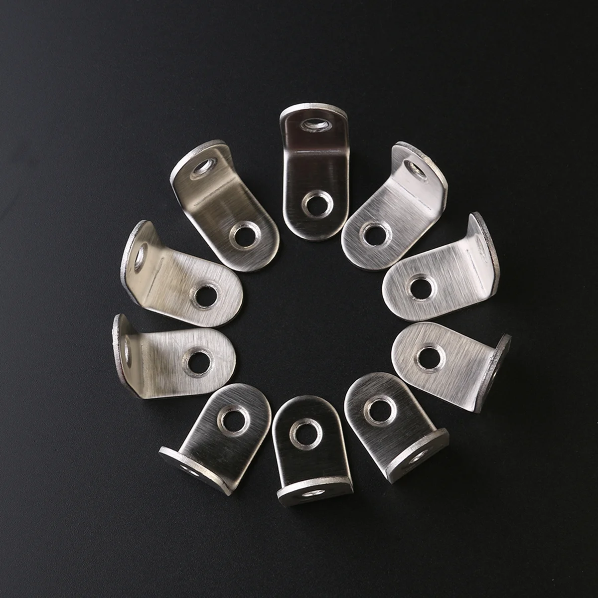 

20Pcs Stainless Steel L Shape Angle Brackets 90 Degree 2mm Thick Metal Corner Supports 20x20x16mm Silver Right Angle Bracket