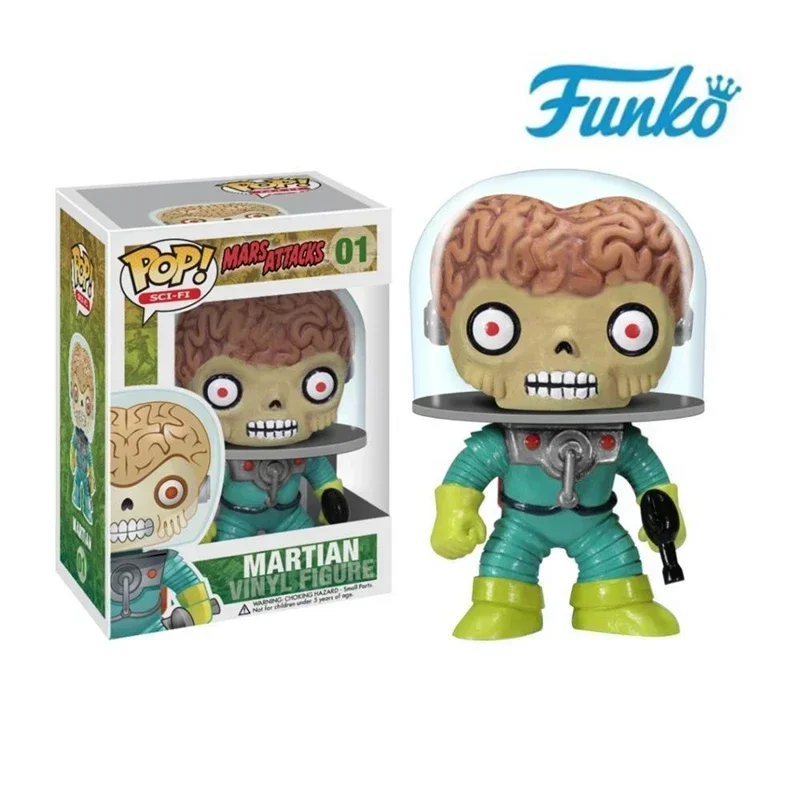 NEW Arrival FUNKO POP MARSATTACKS MARTIAN #01 Vinyl Action Figures Brinquedos Collection Model Toys for Gift