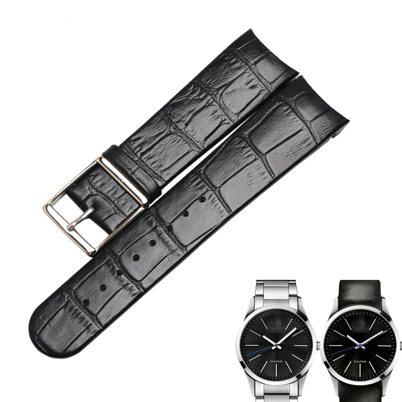 Watchbands for K22461  K22411 Calf-leather band cow Leather Genuine Leather leather strap watch band