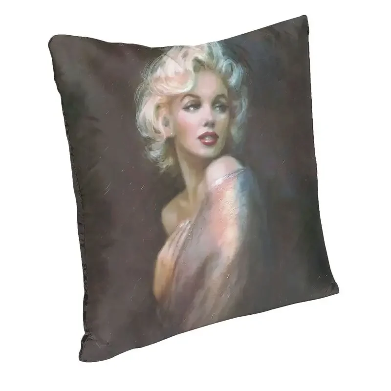 Soft Sexy Marilyns Monroe Throw Pillow Case Decoration Custom Square Abstract Pop Art Cushion Cover 40x40 Pillowcover