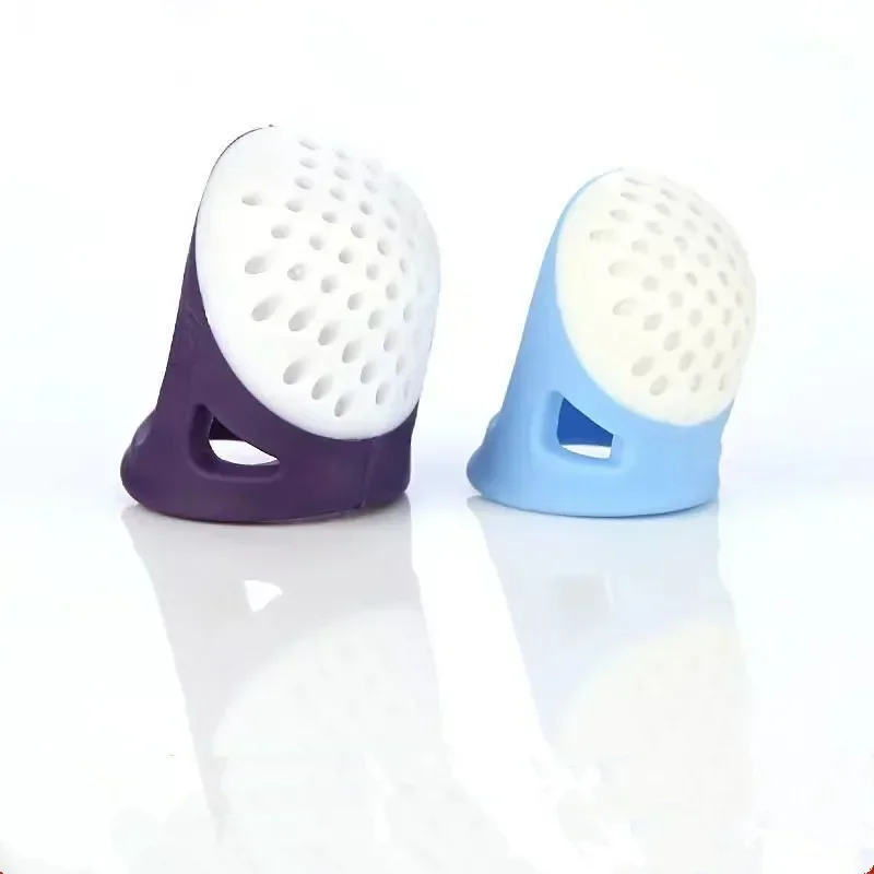 DIY silicone thimble anti-stick finger cover thimble hand cross-stitch sewing accessories anti-slip finger protection thimble