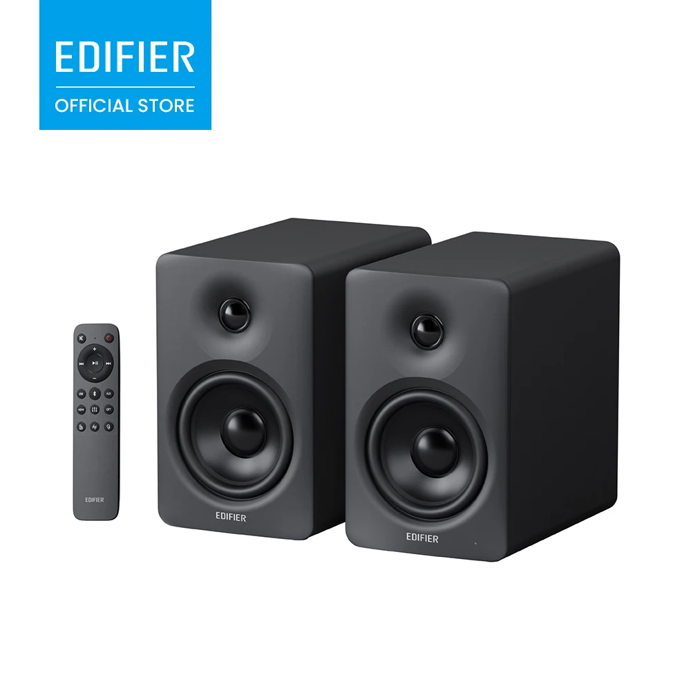 Image of Edifier M90 Kompakte Regallautsprecher, 100W RMS Desktop-Lautsprecher, Hi-Res Audio, LDAC, Bluetooth 6.0, SUB OUT Aktivlautsprecher