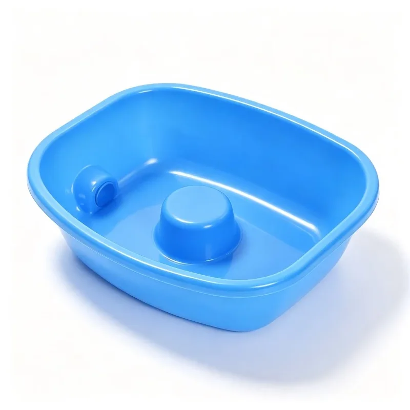 Bedside Shampoo Basin Thickened Plastic Hair Wash Tray Elderly Pregnant Disabled Patient Home Care Portable Durable Container
