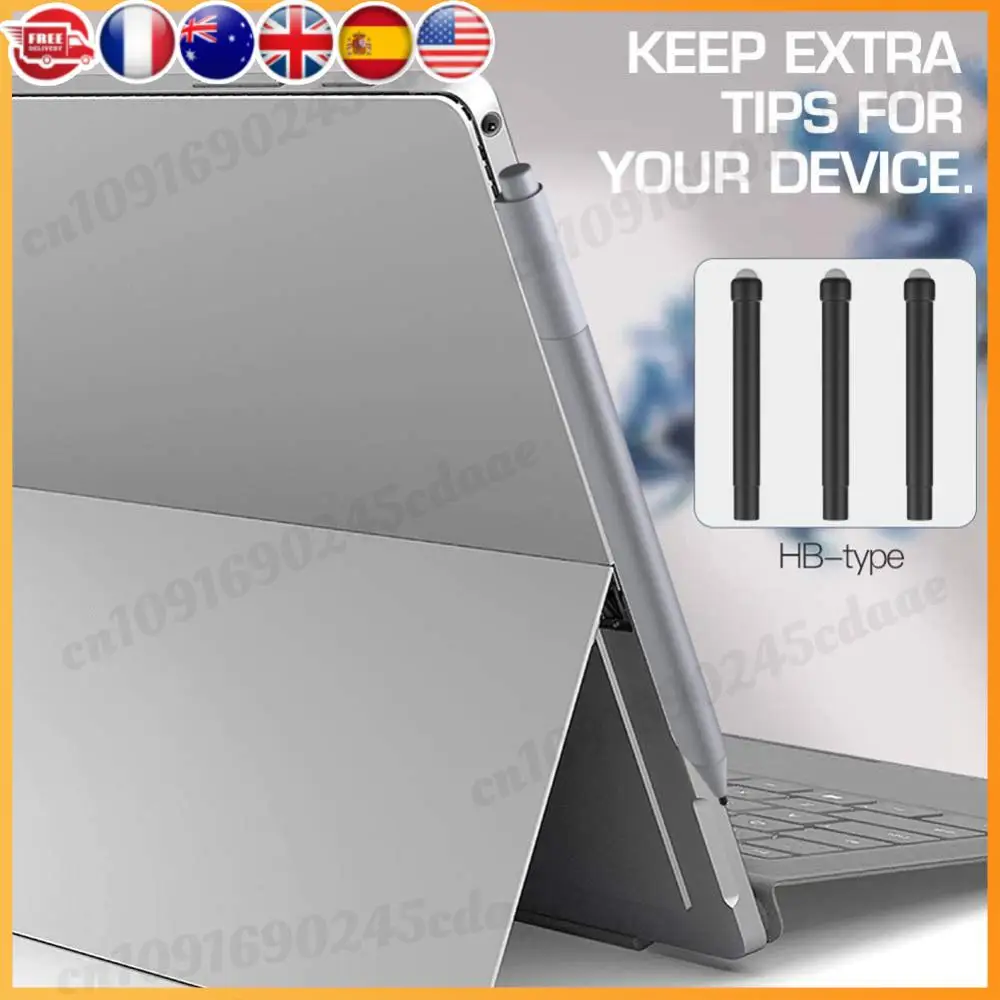 

Набор наконечников для ручек HB, сменный сменный стилус для ноутбука, сменный сенсорный стилус, комплект запасных наконечников для ручек, емкостный для Microsoft Surface Pro