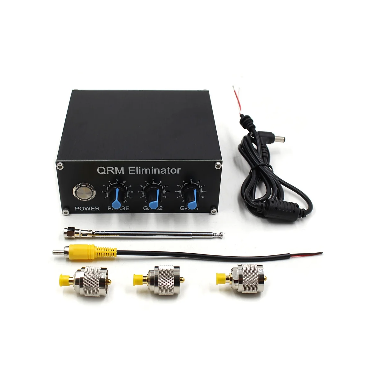 

QRM Eliminator X-Phase HF Bands 1MHz to 30MHz QRM Signal Canceller Aluminum Alloy Signal Eliminator with Dial and Knob