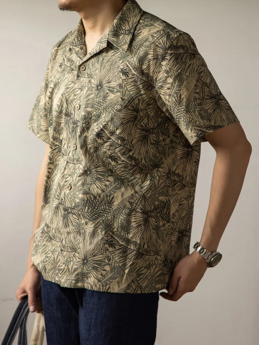 

American Retro Hawaiian irt Men's ort Sve Cuban Collar Beach Casual Versatile irt Summer Loose Fit No Ironing Required