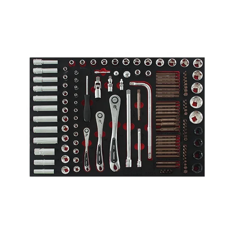 Professional Repair Hand Tools 131 Piece Assorted Socket Tool Set for Auto Repair