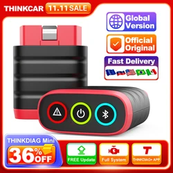 Thinkcar thinkdiag mini scanner obd2 para auto completo obd 2 função sistema ferramenta de diagnóstico leitor código diagnóstico carro pk elm327