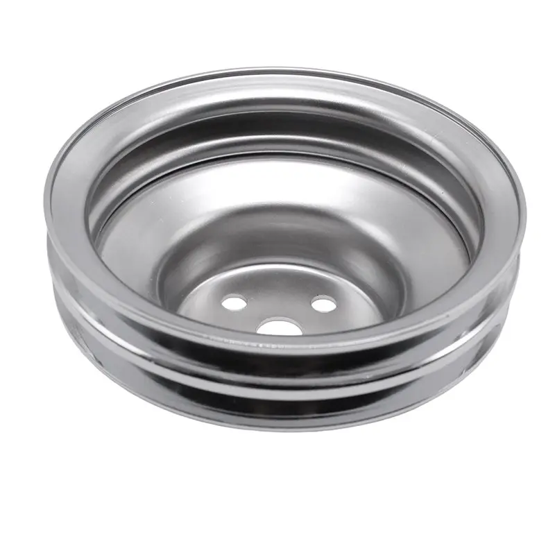 

Шкив водяного насоса A02Q с 2 пазами, хромированный, для Ford 260 289 302 351W V8 1965-1969, запчасть для замены коленчатого вала SBF BL