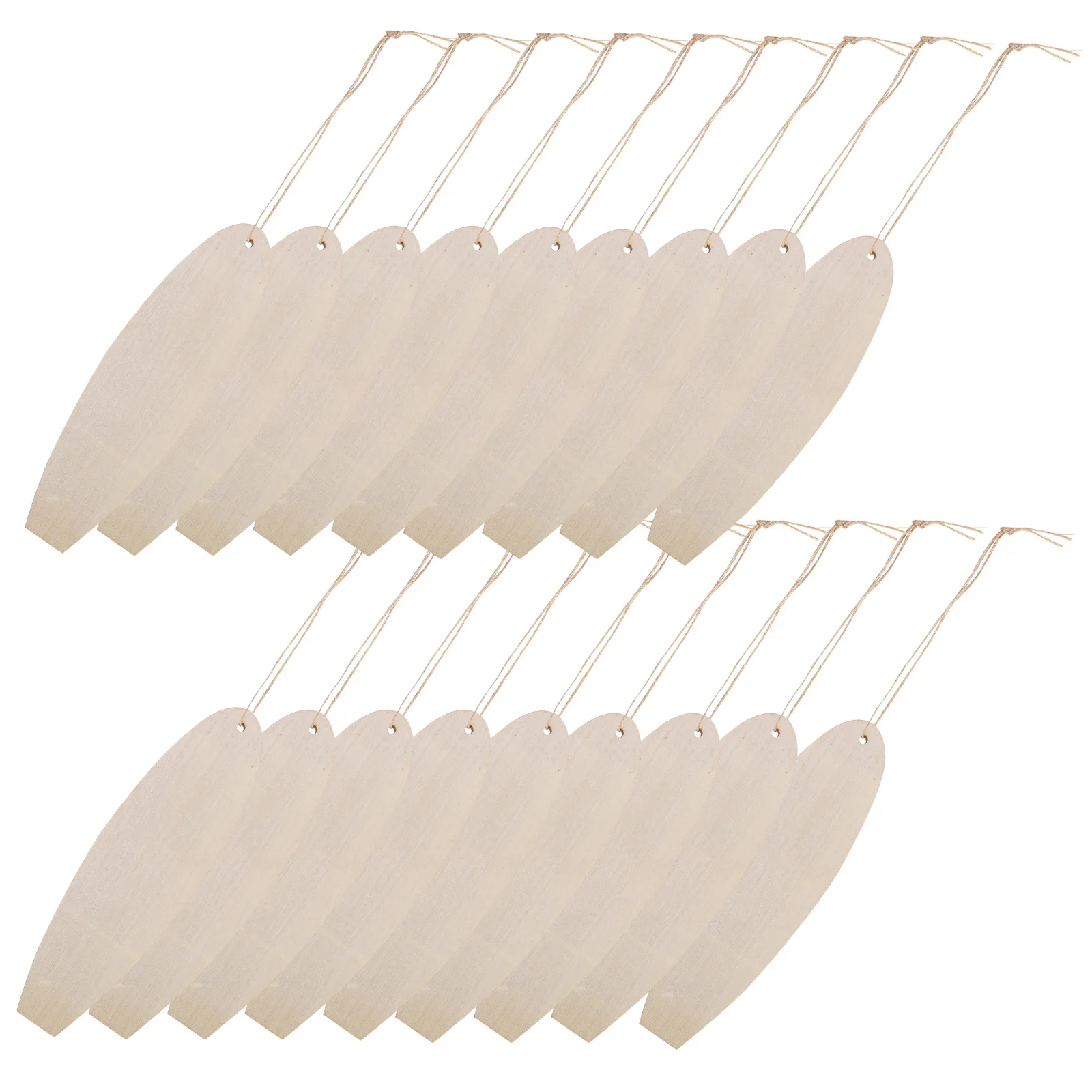 

30Pcs DIY Wooden Surfboard Cutouts Unfinished Craft Supplies for Nautical Home Decor Surfboard Hanging Sign Beach Classroom