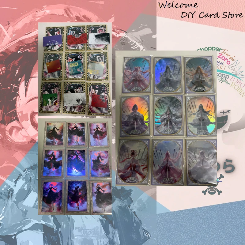 Japanese Anime ONE PIECE Metal Drill Card WOL NG LH YXJ FR CY Carrot Nico Robin Shirahoshi Boa Hancock Collectible Cards