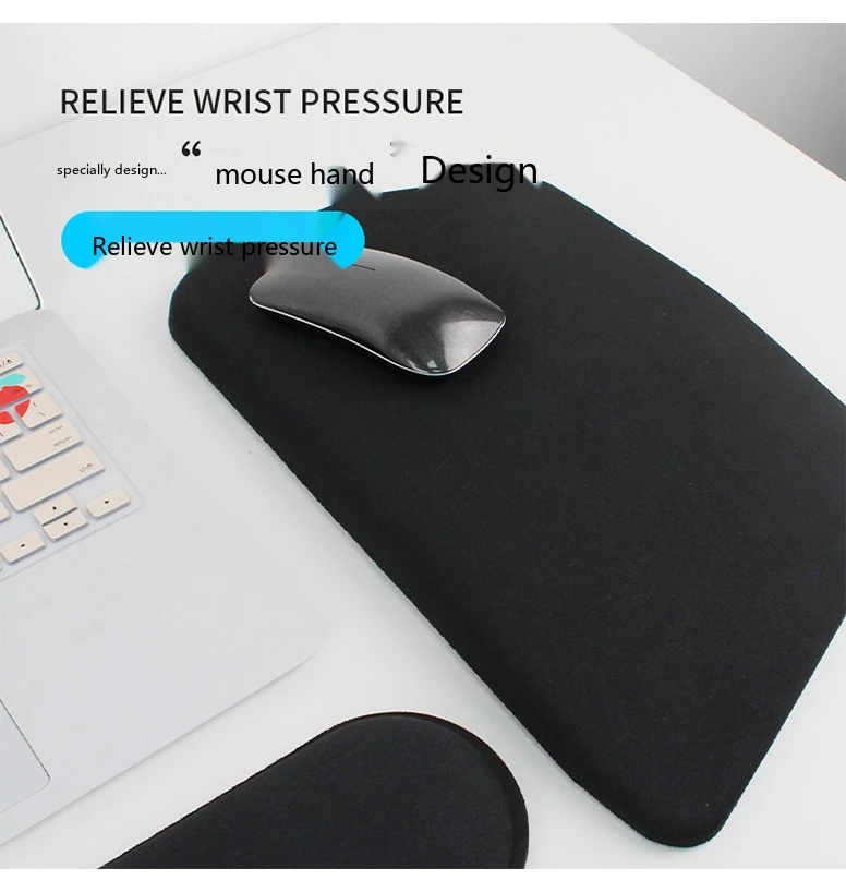 Memory-Schaum-Handgelenkauflage-Mauspad in 9 Farben, ergonomische Schreibtischunterlage für Büro und Gaming, weiche Unterstützung – Detail 3
