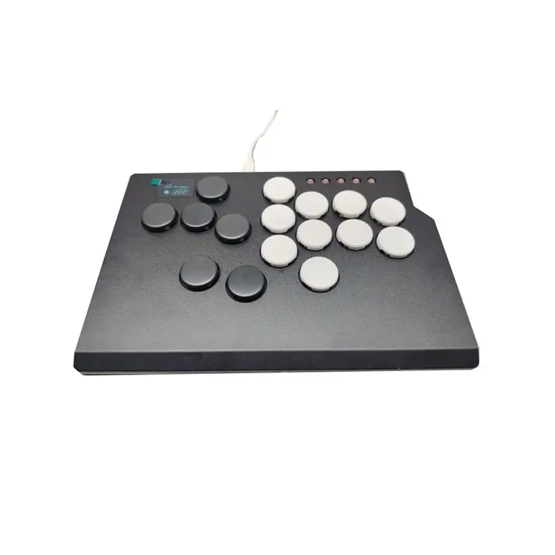 New--16Keys Game Keyboard Leverless Controller Fighting Gaming Joystick For Pc/Ps3/Ps4/Ps5/ Steam Arcade Pc Gift A