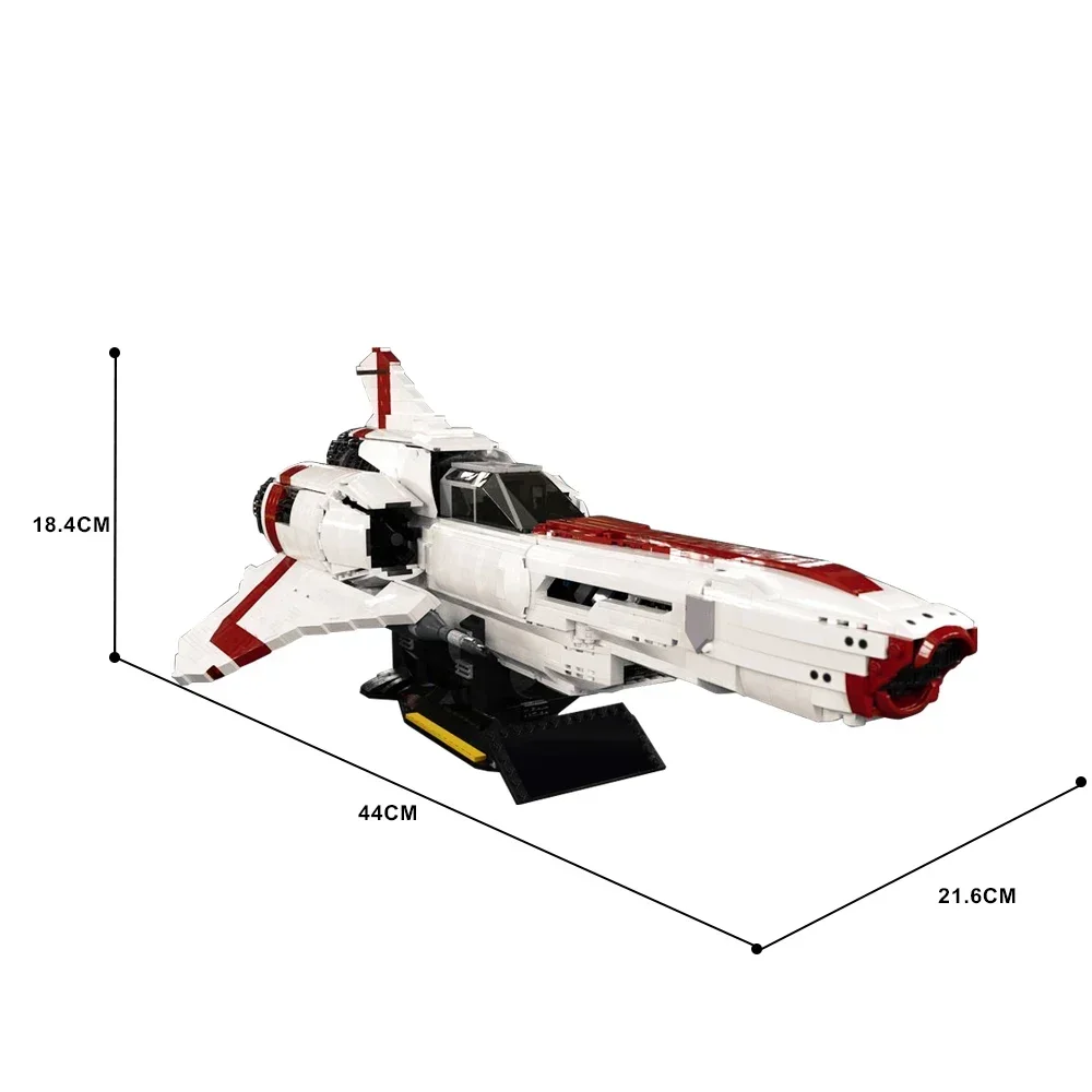 EKbricks MOC The Battlestar Galactica Colonial Viper Model Space Series Military DIY Bricks Building Block Educational Toys Gift