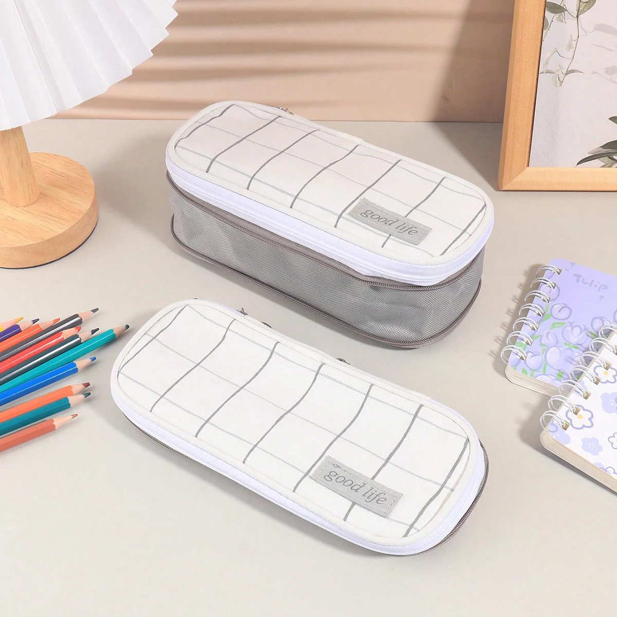 Stationery Office And School Supply Stores - Creative Desktop Decoration Pencil Case, Portable