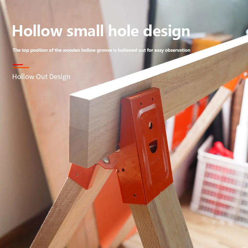 2 pezzi staffa da tavolo per la lavorazione del legno clip di fissaggio connettori design antiscivolo regolabile per supporto di rinforzo e decorazione
