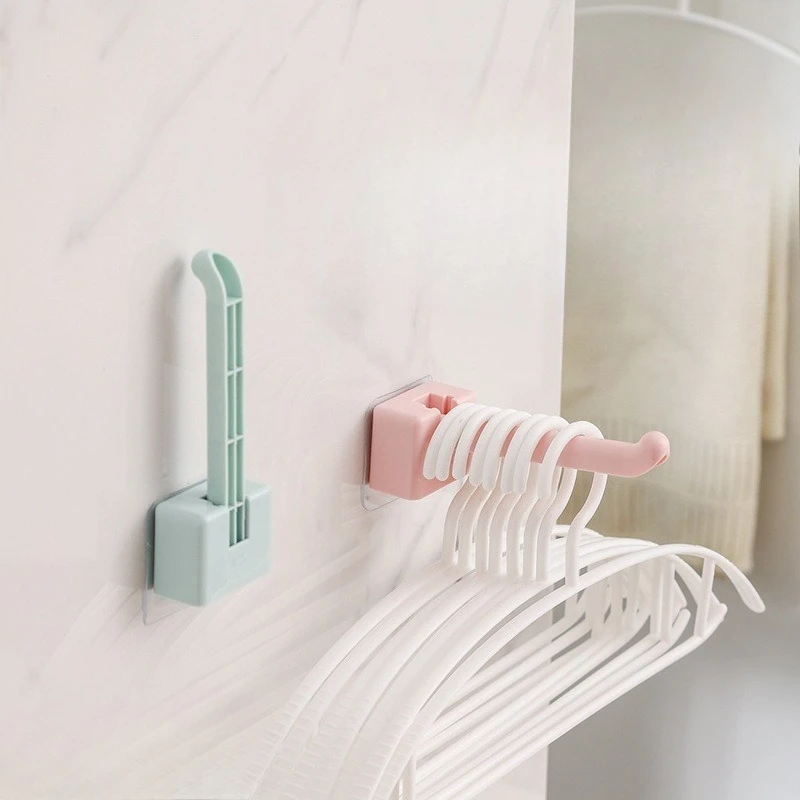 

1 piece hanger storage rack balcony bedroom multi-functional hanger non-punching folding hanger storage rack