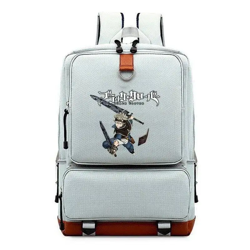 

Anime Game Breathable Mesh Blue Grey Red Purple Teal Black Clover Teens School Bags Backpacks