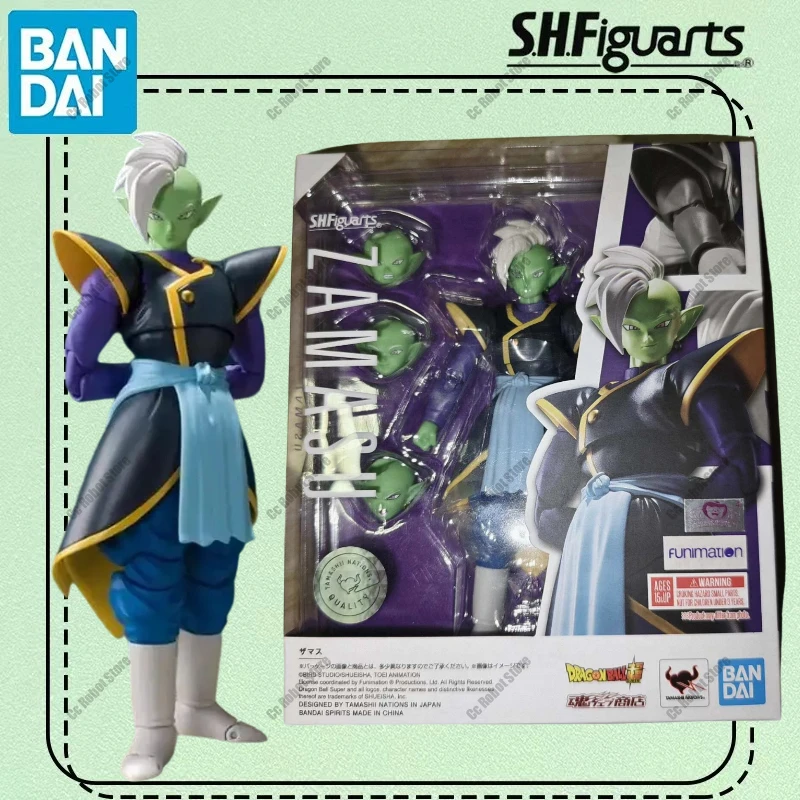 

Genuine Bandai S.h.figuarts Dragon Ball Super Zamasu 14Cm Pvc Original Anime Action Figure Model Collector Ornament Toy Gift