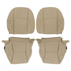 4Pcs Front Seat Covers Car Driver & Passenger Bottom & Top Leather Seat Cover Replace For Lexus ES350 2007-2012 Auto Accessories
