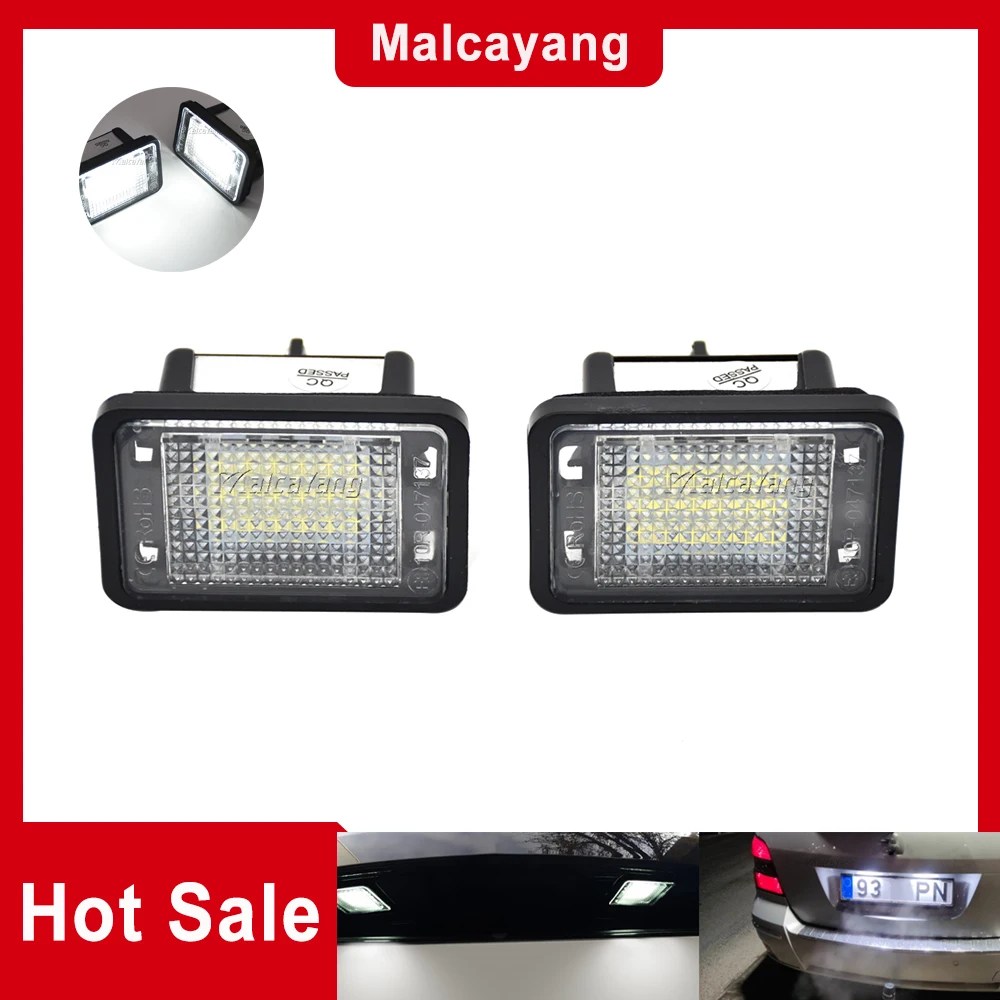 Super Bright For Mercedes BENZ GLK X204 2007 2008 2009 2010 2011 2012 2013 Car Number LED License Plate Light  Trunk Lamp 6000K