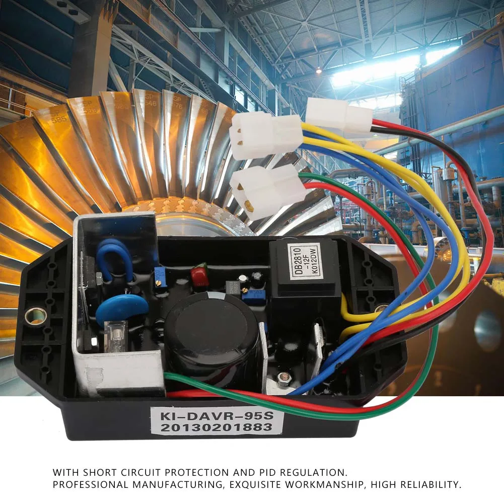 

Регулятор генератора KI-DAVR 95S Профессиональный автоматический регулятор напряжения AVR Контроллер деталей генератора Контроллер напряжения