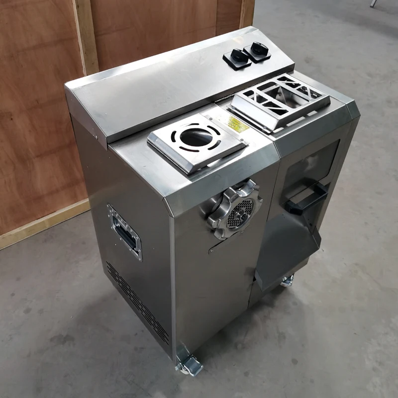 Мясорезка, быстрая мясорубка, электрическая коммерческая слайсер, полностью автоматическая машина для нарезки кубиками, кубик из нержавеющей стали