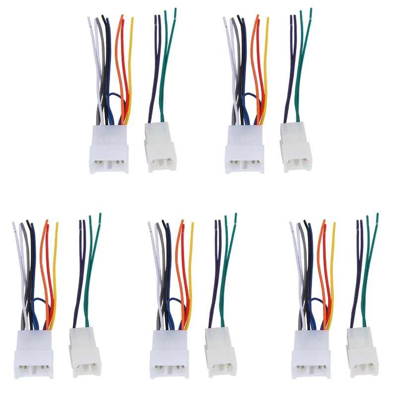 

10X Ta02b Wire Harness To Connect An Aftermarket Stereo Receiver For Select 1984-Up Toyota Vehicles