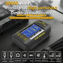Mini Digital Multimeter Graph Multimeter 20000 Count Photovoltaic Multimeter For DCAC Voltage Ohm Capacitance Electrician Tester