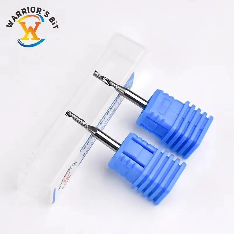 

Micro End Mill Carbide CNC Router Bit 6mm Shank Spiral up Cut Tools for Acrylic Tin-Coated Customizable OEM/ODM Support