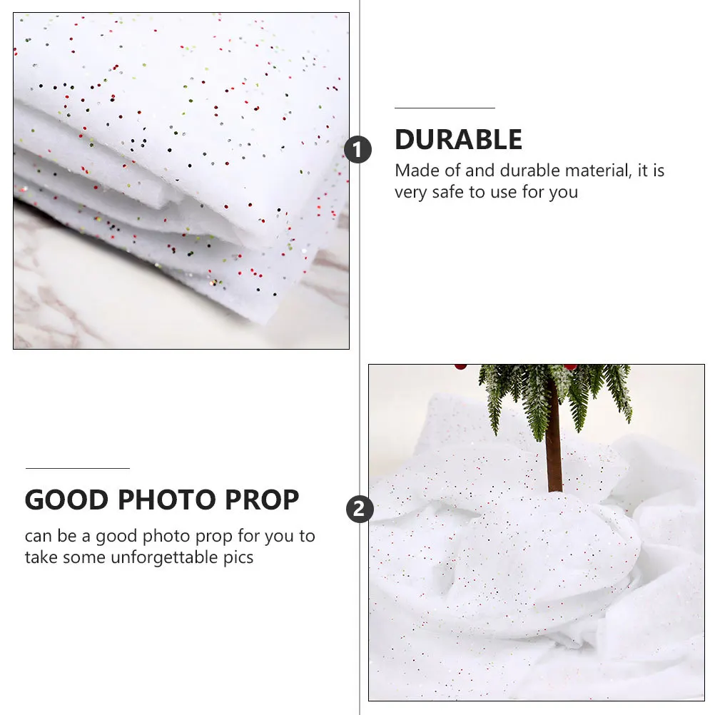 

Artificial Carpet White Fake Snow For Christmas Decorative Cotton Snow Holiday Party Supplies Winter Scene