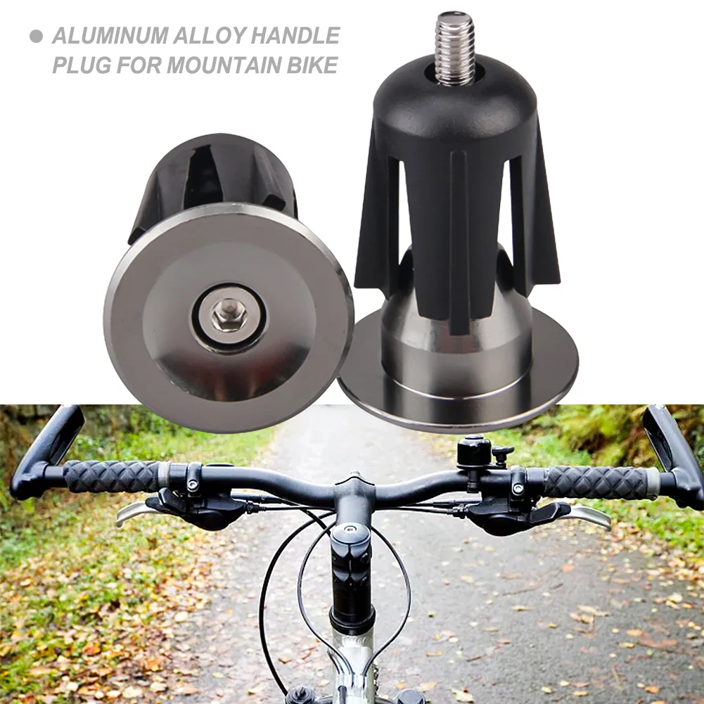 1Pair Mountain Road Bike Handlebar End Plugs Aluminum Alloy Handle Bar End Cap ForBMX MTB Bike Grip Cover Bicycle Accessories