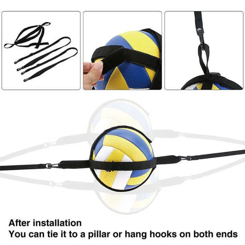 

Эластичная тренировочная цепь для волейбола, гибкая, износостойкая, вспомогательное устройство для отработки подачи волейболом, тренажер для индивидуальных тренировок