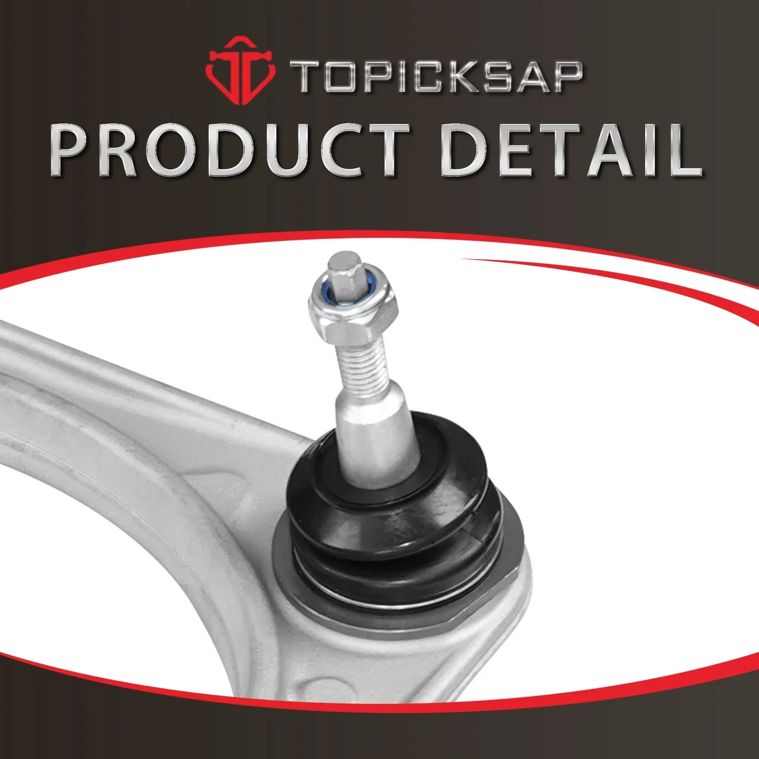 TOPICKSAP 1Pcs Front Upper Left/Right Control Arm w/Ball Joint Assembly for Ford Bronco 2021-2025 Suspension CMS401301 CMS401302