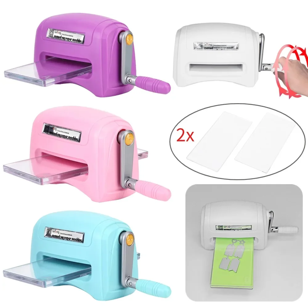 

Die Cutting Embossing Machine with Backing Plates for Scrapbooking Paper Cutter Piece Die-Cut Paper Card Cutting DIY Craft Tools