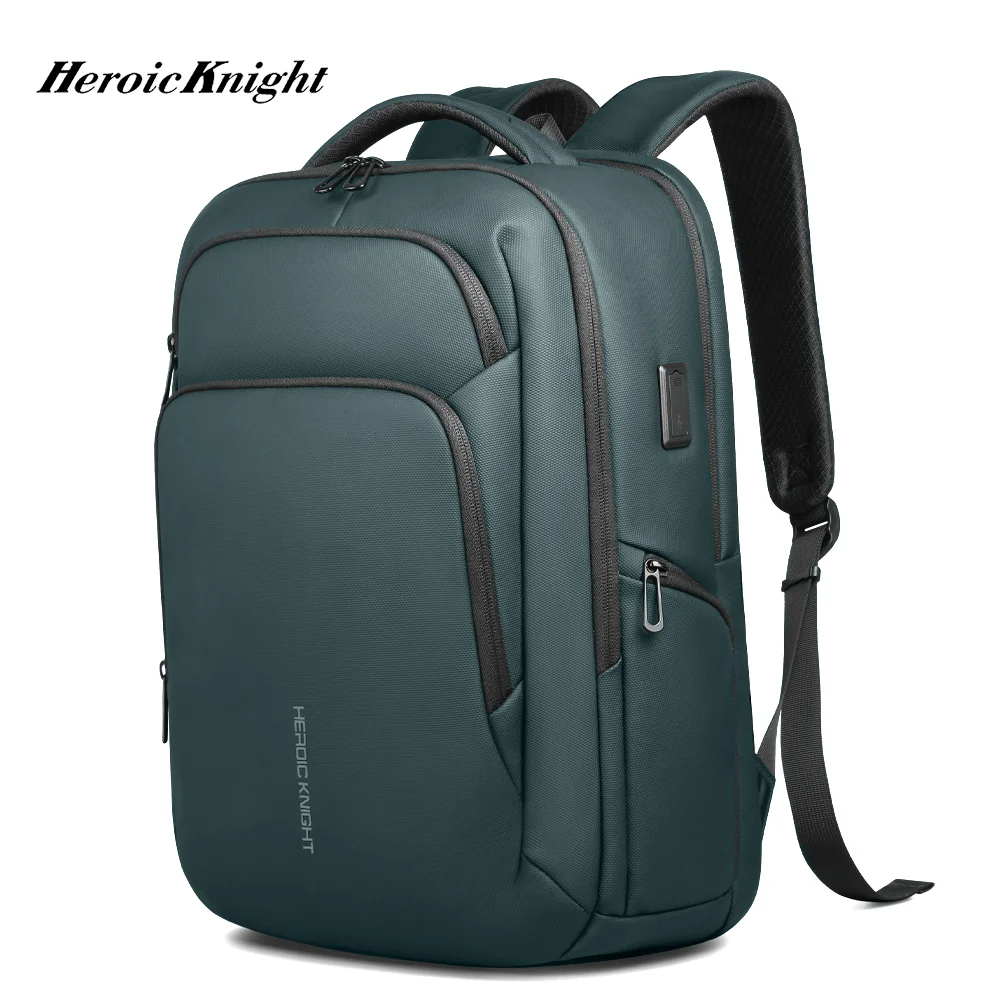 Heroic Knight Business Laptop Backpack for Work Waterproof Oxford Fabric Large Capacity withUSB Charging Portable Men's Backpack