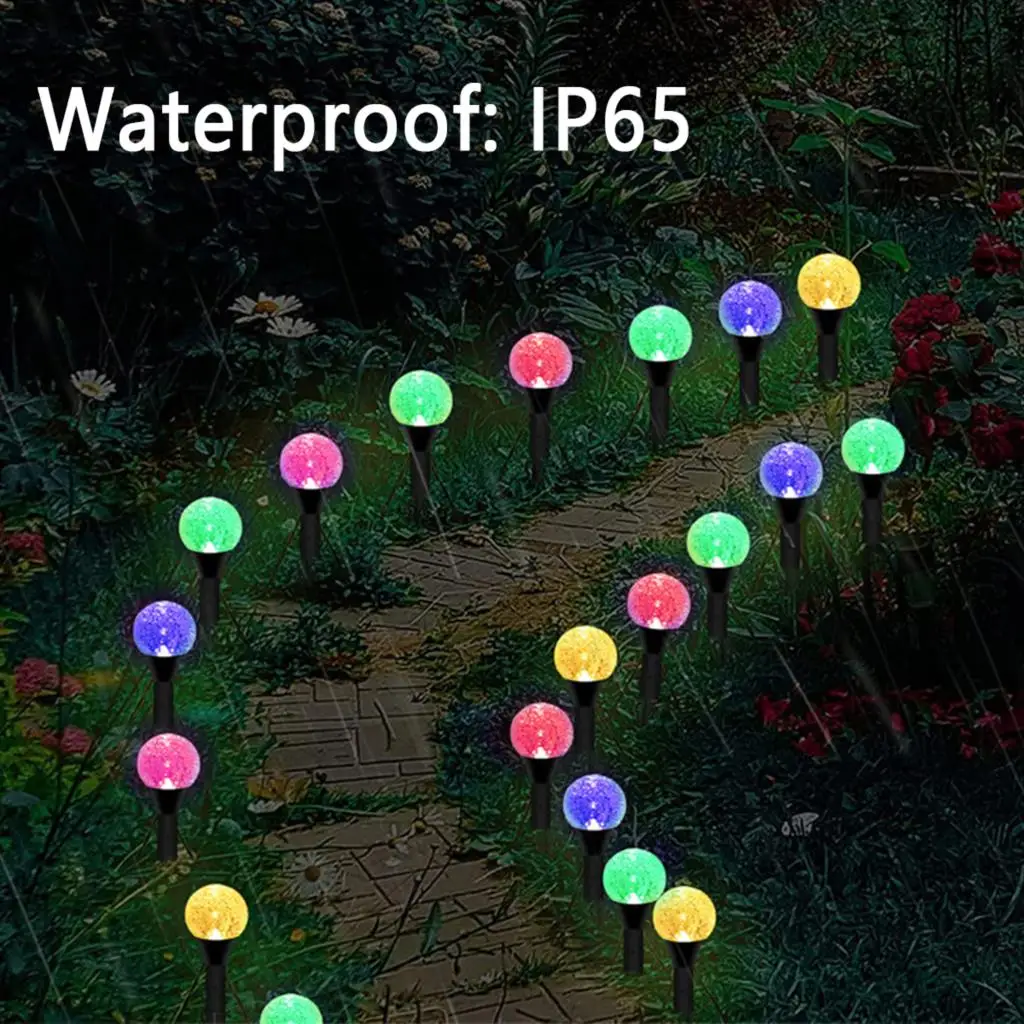 30 LED Solar String Light Outdoor Solar Globe Lamp Waterproof Garden Decor Fairy Lights Solar Lawn String Light for Pathway Yard