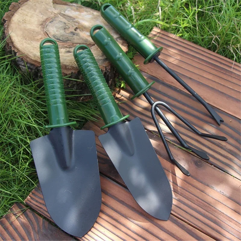 4Pcs Garden Tool Set Flower Planting Combination Shovel Tool Set Tool Sets Mini Gardening Plant Tools Shovel Rake Spade