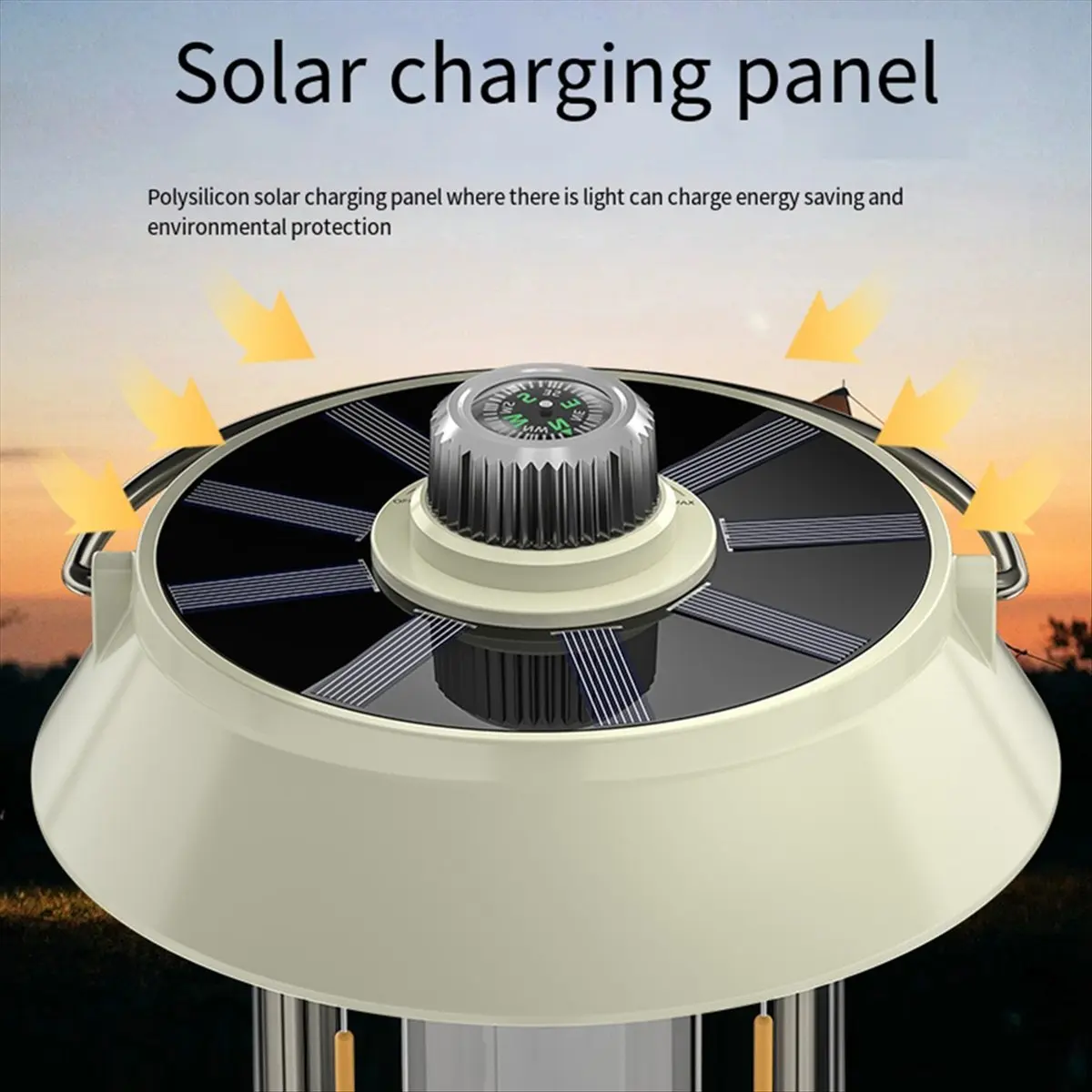 【BUYERS】Portable Camping Lantern - USB Rechargeable LED Camp Light, Adjustable Outdoor Tent Lamp with Atmosphere Lighting