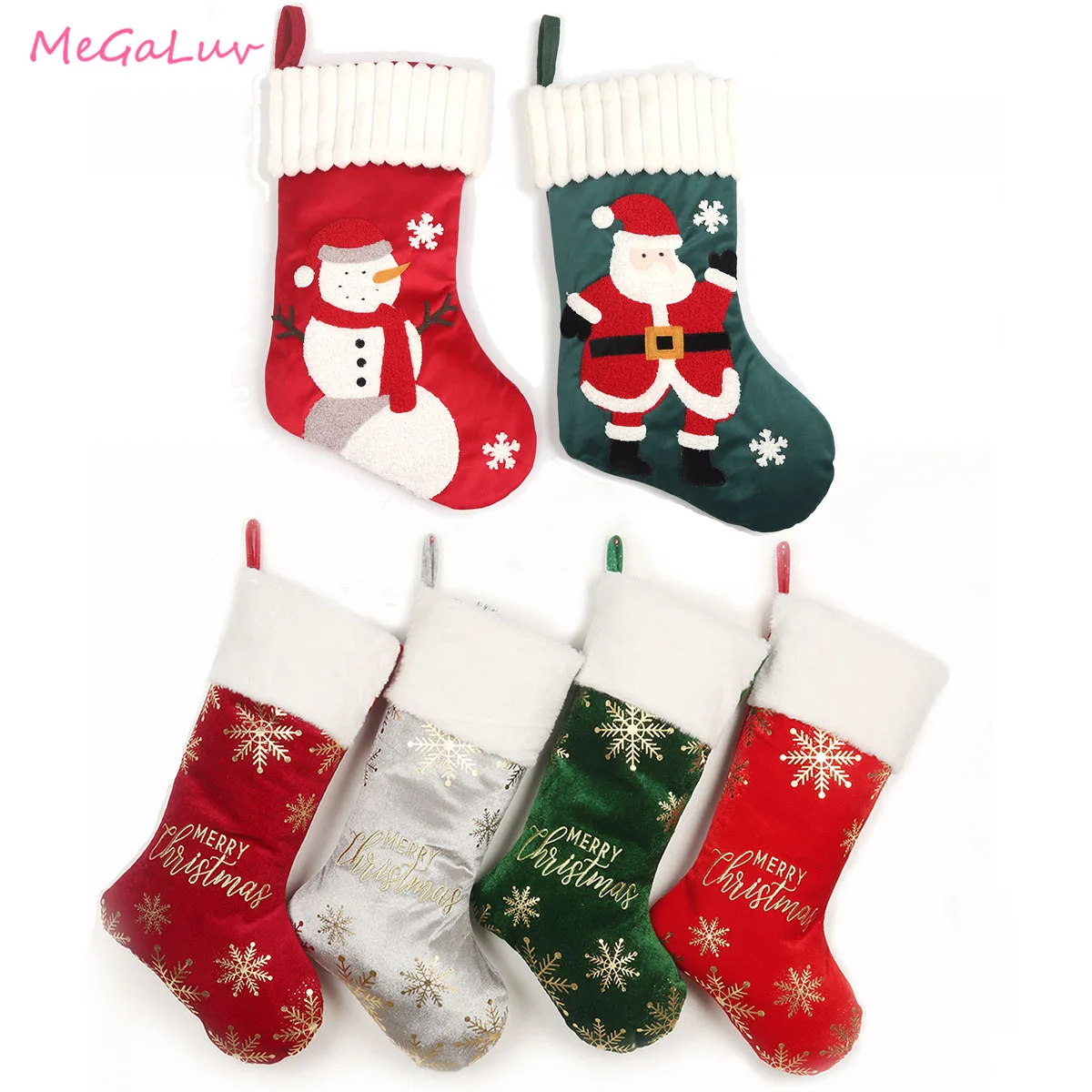 

Merry Christmas Santa Gift Bag Snowman Elk Christmas Stocking Socks Party Decorations Christmas Party Supplies