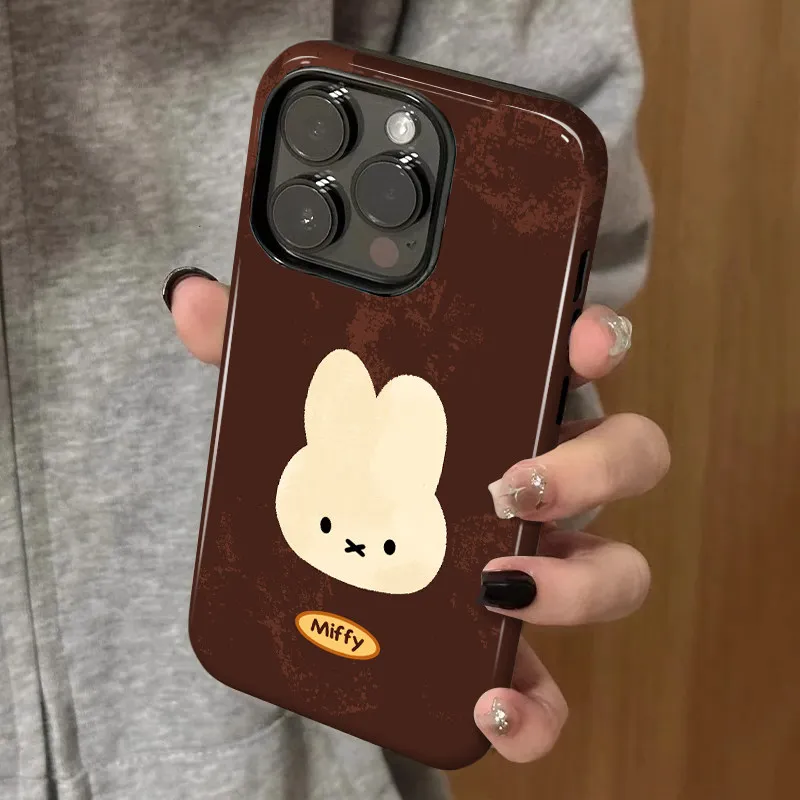Miffy Kawaii Anime New Model Korean Style Ins Wind Vibe for IPhone 16/17 Series Niche Creativity Premium Feel All-inclusive