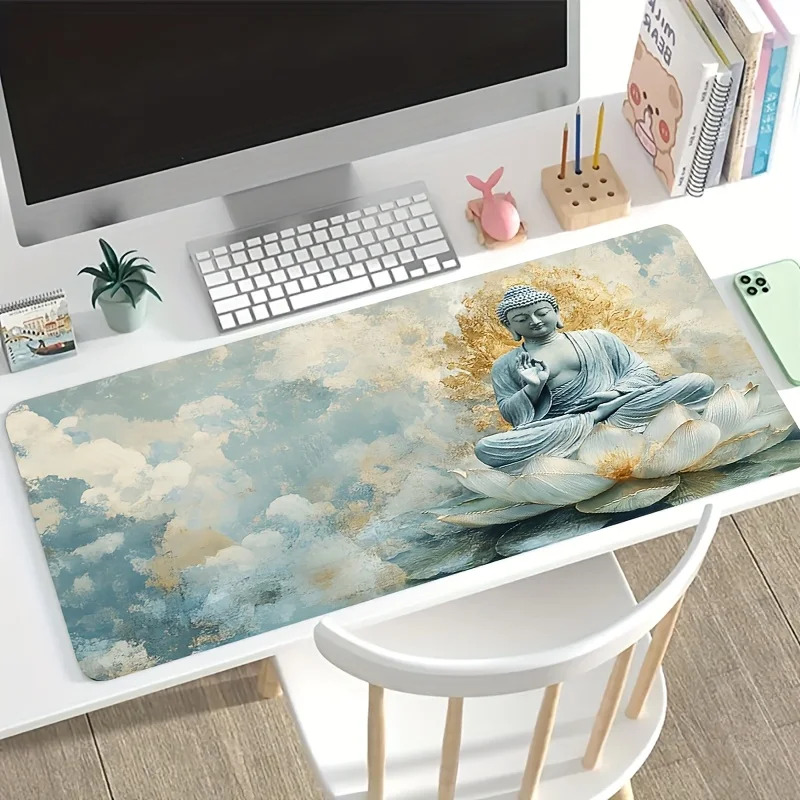 Comfort Mouse Pad Modern Desk Mat Precision Cloth Surface Anti Slip Rubber Base for Gaming PC Laptop Keyboard Desk Setup Office