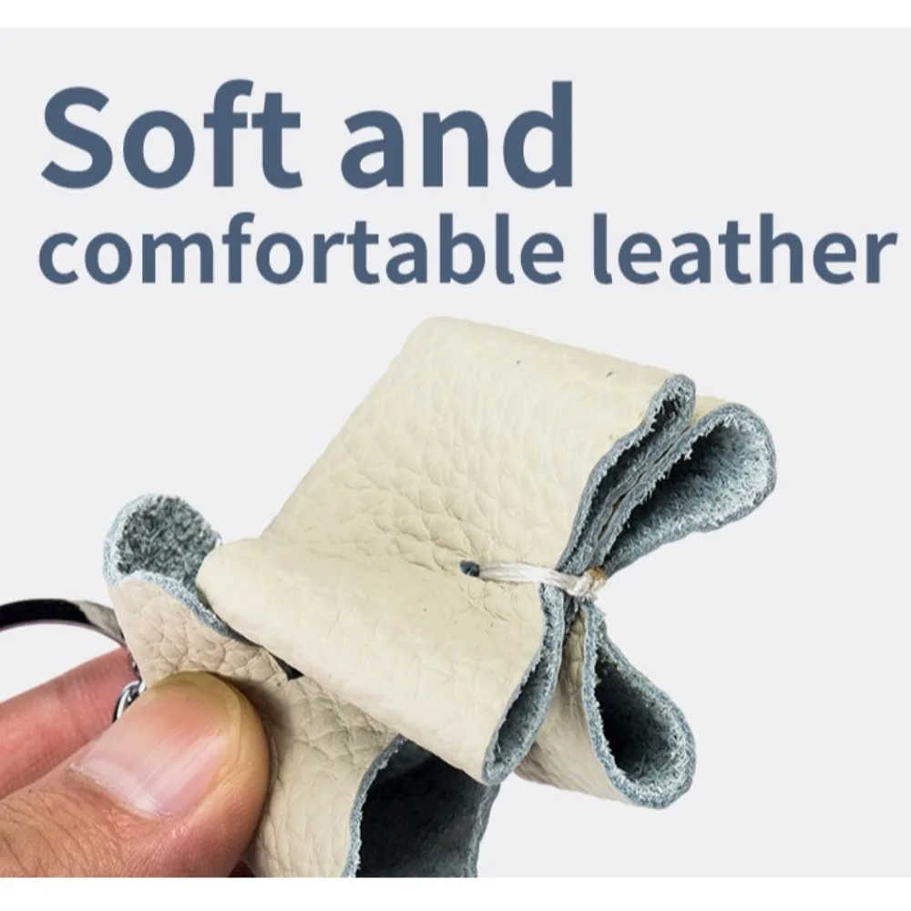Funny Genuine Leather Lucky Elephant Keychain Gift Handmade Elephant Pendant Multiple Styles DIY Backpack Accessories Bag