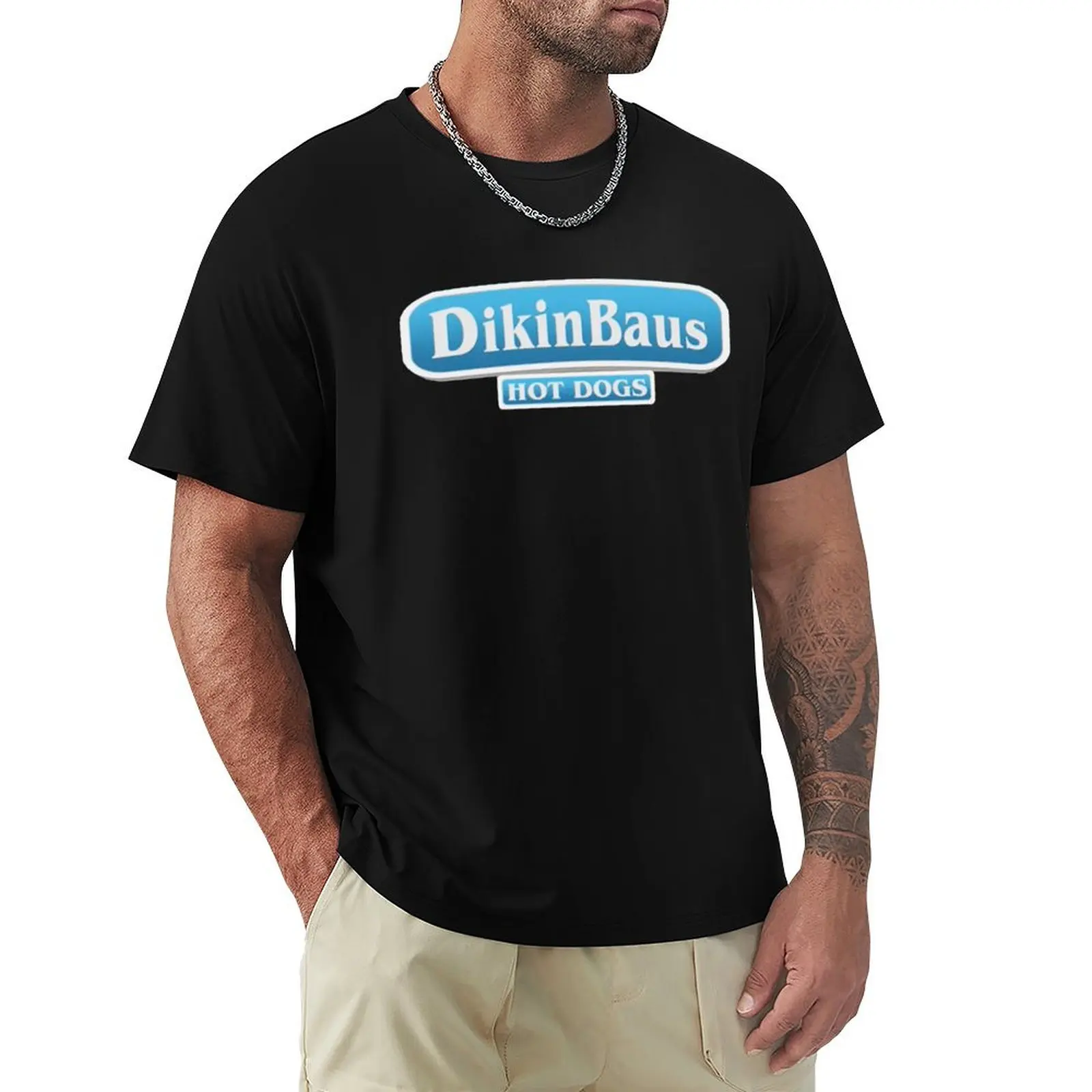 

Dikinbaus Hotdogs T-Shirt new edition vintage clothes street wear shirts graphic tee big and tall t shirts for men